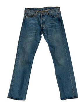 LEVI'S 501 Jeans Denim Men's 32x30 Straight Leg Regular Button Fly Medium Wash